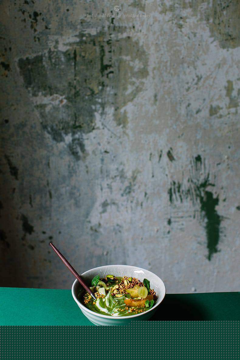 Emergency morning green bowl breakfast