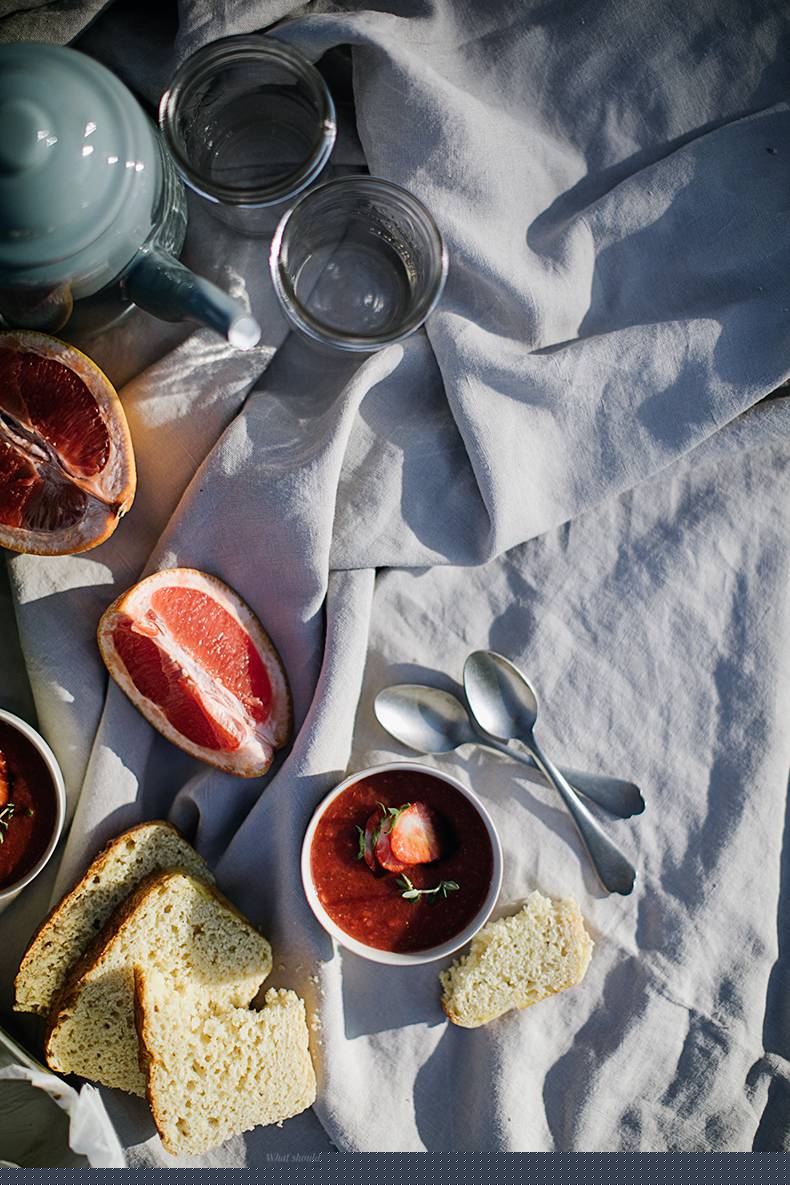 Strawberry gazpacho