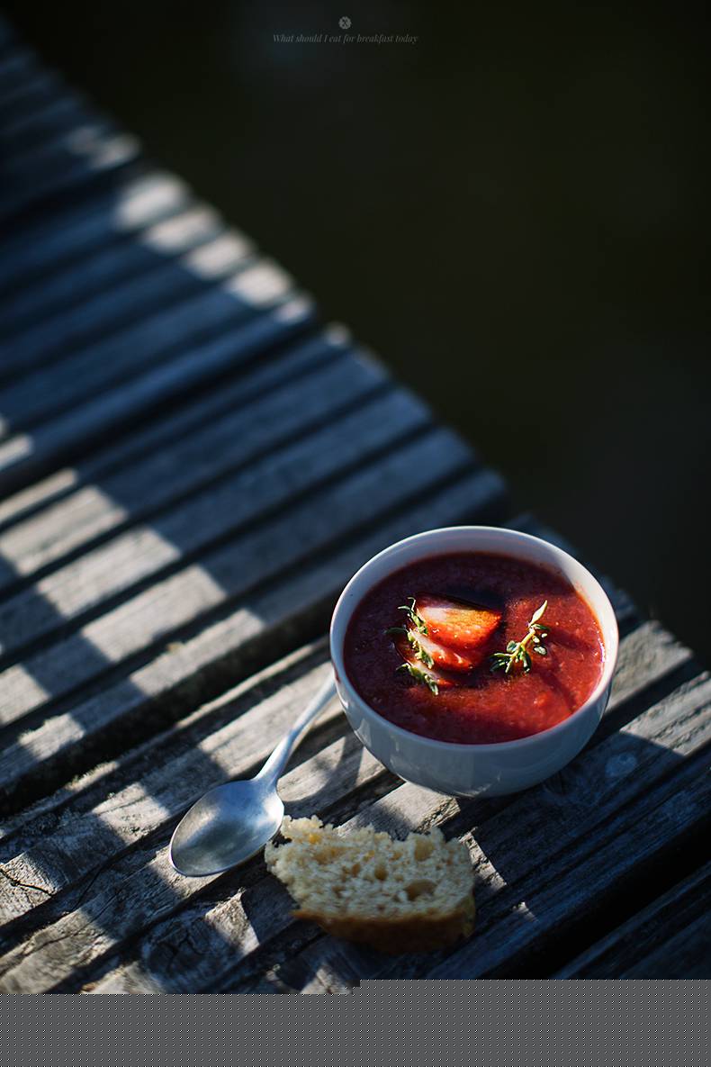 Strawberry gazpacho